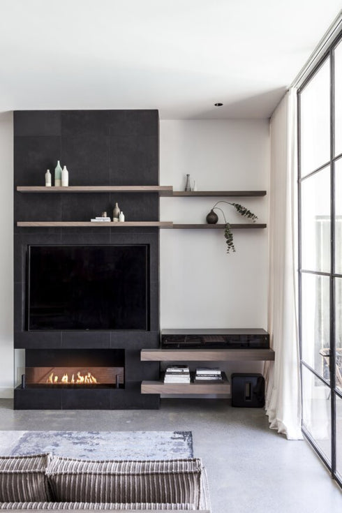 Ecosmart Fire XL700 Ethanol Burner - Black Finish - ESF.B.XL7.WTT.BL